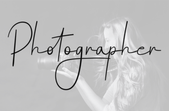 Boost Your Brand with Photographer: A Friendly Handwritten Font