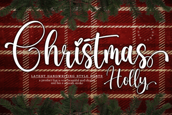 Christmas Holly: A Handwritten Font for Elegant Web Design