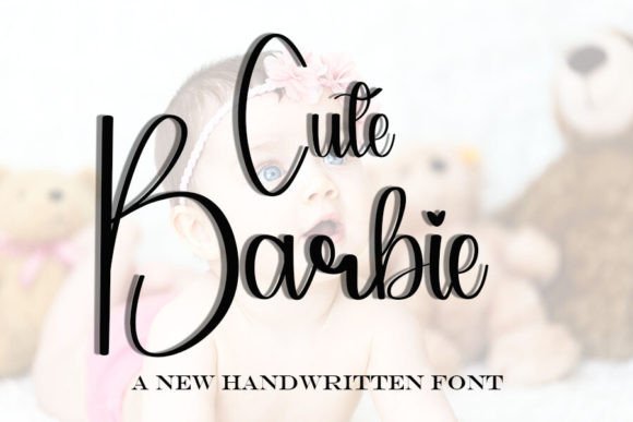 Cute Barbie: A Handwritten Font for Editorial Atmosphere