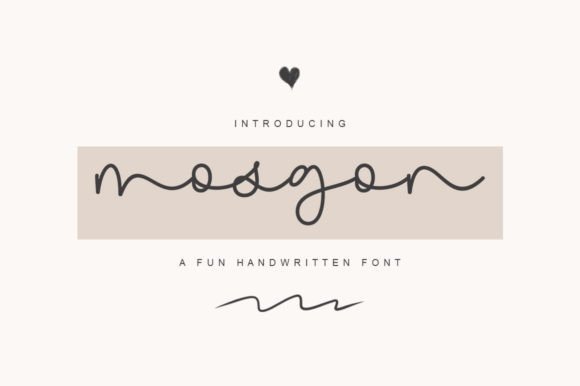 Discover Mosgon: A Handwritten Font for Polished Web Design