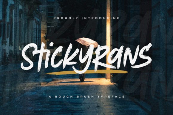 Discovering the Textured Character of the Stickyrans Typeface