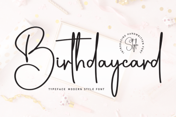 Enhance Your Brand with Birthdaycard: A Stylish Script Font
