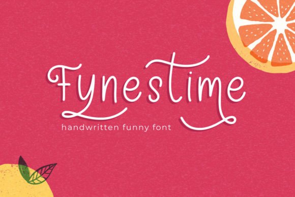 Fynestime: A Handwritten Font for Engaging Visuals