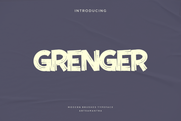 Grenger: A Dynamic Handwritten Font for Modern Web Design