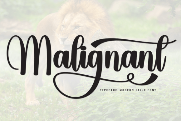 Malignant: A Handcrafted Script Font for Elegant Designs