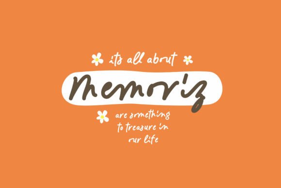 Memoriz: A Handwritten Font for Branding Joy