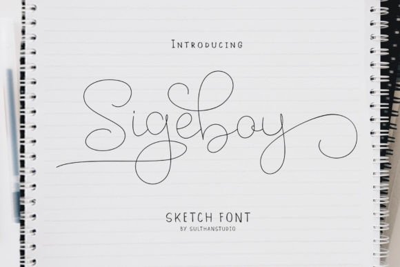 Sigeboy: A Handwritten Font for Editorial Elegance