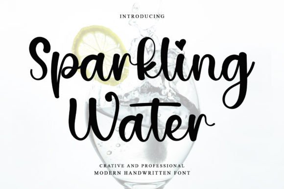 Sparkling Water: A Font for Elegant Handmade Creations