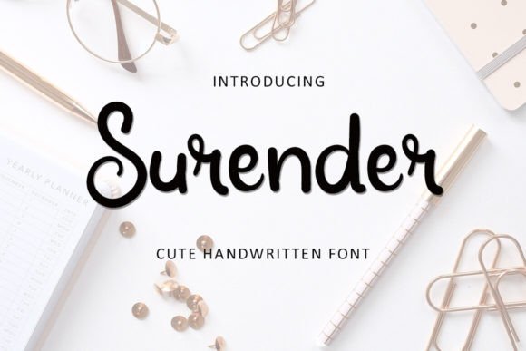Surender: A Script Font Built for Brand Elegance